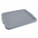 Winco PLW-7G 21 x 17 Heavy-Duty Gray Plastic Dish Box Winco PLW-7G 21 x 17 Heavy-Duty Gray Plastic Dish Box