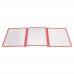 Winco PMCT-9R Red Triple Fold Menu Cover, 9-1/2 x 12 Winco PMCT-9R Red Triple Fold Menu Cover, 9-1/2 x 12