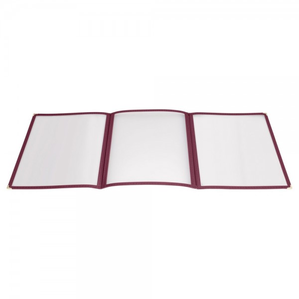 Winco PMCT-9U Burgundy Triple Fold Menu Cover, 9-1/2 x 12 Winco PMCT-9U Burgundy Triple Fold Menu Cover, 9-1/2 x 12