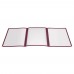 Winco PMCT-9U Burgundy Triple Fold Menu Cover, 9-1/2 x 12 Winco PMCT-9U Burgundy Triple Fold Menu Cover, 9-1/2 x 12