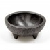 Winco PMSB-4 Set Of 4 Black 4 oz BPA Free Polypropylene Molcajete Salsa Bowls