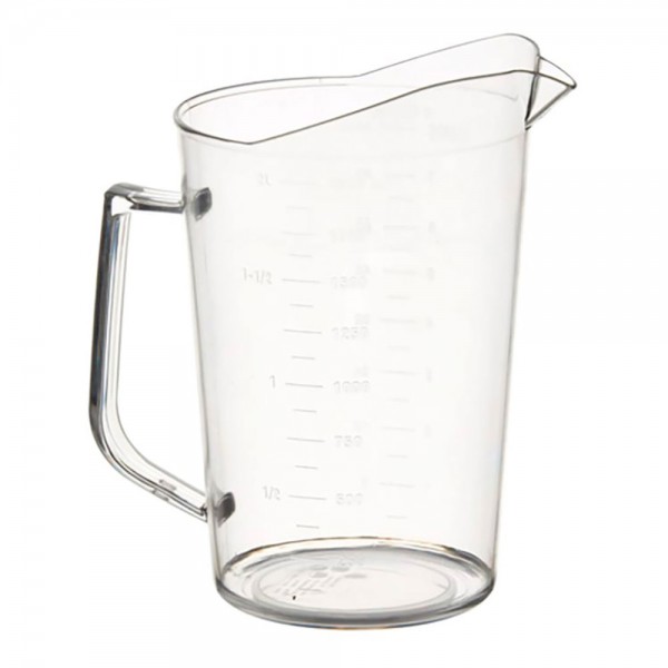 Winco PMU-200 2 qt Graduation Markings Clear Polycarbonate Measuring Cup Winco PMU-200 2 qt Graduation Markings Clear Polycarbonate Measuring Cup