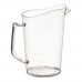 Winco PMU-200 2 qt Graduation Markings Clear Polycarbonate Measuring Cup Winco PMU-200 2 qt Graduation Markings Clear Polycarbonate Measuring Cup