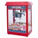 Winco POP-8R Show Time Red Telfon Coated Electric Countertop Popcorn Machine - 120V, 1350W Winco POP-8R Show Time Red Telfon Coated Electric Countertop Popcorn Machine - 120V, 1350W