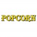 Winco POP-8RC-D Decal POPCORN Gold Font / White Background