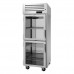 Turbo Air PRO-26-2H-GS-PT-LR Pro Series 29 Pass-Thru  Left-Hinged Front Half Glass & Right-Hinged Back Solid Door Heated Cabinet - 115V - 26 Cu. Ft.