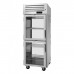 Turbo Air PRO-26-2H2-G-PT-LR Pro Series 29 Pass-Thru Front Left-Hinged / Back Right-Hinged Half Glass Door Heated Cabinet - 208V - 26 Cu. Ft.