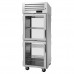 Turbo Air PRO-26-2H2-G-PT-RL Pro Series 29 Pass-Thru Front Right-Hinged / Back Left-Hinged Half Glass Door Heated Cabinet - 208V - 26 Cu. Ft.
