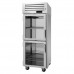 Turbo Air PRO-26-2H2-GS-PT Pro Series 29 Pass-Thru Right-Hinged Front Half Glass & Back Solid Door Heated Cabinet - 208V - 26 Cu. Ft.