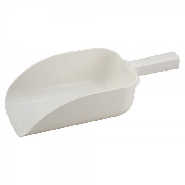 Winco PS-64 64 oz. White Plastic Scoop Winco PS-64 64 oz. White Plastic Scoop