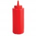 Winco PSB-08R 8 oz. Red Squeeze Bottle, 6/Pack Winco PSB-08R 8 oz. Red Squeeze Bottle, 6/Pack