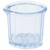 Winco PSN-2 2 oz. Clear SAN Plastic Creamer / Syrup Cup