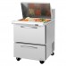 Turbo Air PST-28-12-D2-N Pro Series 27 Two Drawer Mega Top Prep Table w/ 12-Pan Top - 7 Cu. Ft.