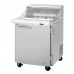 Turbo Air PST-28-12-N-CL Pro Series 27 Clear Lid Mega Top Prep Table w/ 12-Pan Top - 8 Cu. Ft.