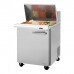 Turbo Air PST-28-12-N-L 27 Left-Hinged Mega Top Prep Table w/ 12-Pan Top - 8 Cu. Ft.