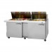 Turbo Air PST-72-30-N Pro Series 72 Two Door Mega Top Prep Table w/ 30-Pan Top - 23 Cu. Ft.