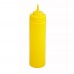 Winco PSW-12Y 12 oz. Yellow Wide Mouth Squeeze Bottle, 6/Pack Winco PSW-12Y 12 oz. Yellow Wide Mouth Squeeze Bottle, 6/Pack