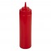 Winco PSW-16R 16 oz. Red Wide Mouth Squeeze Bottle, 6/Pack Winco PSW-16R 16 oz. Red Wide Mouth Squeeze Bottle, 6/Pack