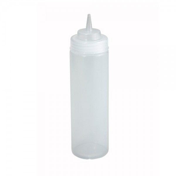 Winco PSW-24 24 oz. Clear Wide Mouth Squeeze Bottle, 6/Pack Winco PSW-24 24 oz. Clear Wide Mouth Squeeze Bottle, 6/Pack