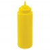 Winco PSW-32Y 32 oz. Yellow Wide Mouth Squeeze Bottle, 6/Pack Winco PSW-32Y 32 oz. Yellow Wide Mouth Squeeze Bottle, 6/Pack