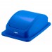 Winco PTCL-23L Blue Cover for 23 Gallon Slender Trash Can