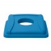 Winco PTCSB-23L Blue Square Bottle/Can Lid for PTCS-23L