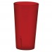 Winco PTP-05R 5 oz. Red Pebbled Plastic Tumbler Winco PTP-05R 5 oz. Red Pebbled Plastic Tumbler