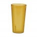 Winco PTP-12A 12 oz. Amber Pebbled Plastic Tumbler Winco PTP-12A 12 oz. Amber Pebbled Plastic Tumbler