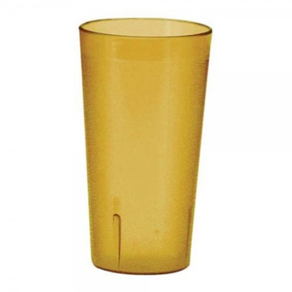 Winco PTP-20A 20 oz. Amber Pebbled Plastic Tumbler Winco PTP-20A 20 oz. Amber Pebbled Plastic Tumbler