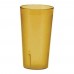 Winco PTP-20A 20 oz. Amber Pebbled Plastic Tumbler Winco PTP-20A 20 oz. Amber Pebbled Plastic Tumbler