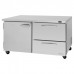 Turbo Air PUF-60-D2L-N Pro Series 60 Left-Hinged Door & 2 Right Drawer Undercounter Freezer - 17 Cu. Ft.