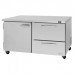 Turbo Air PUR-60-D2L-N Pro Series 60 Left-Hinged Door & 2 Right Drawer Undercounter Refrigerator - 16 Cu. Ft.
