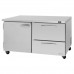 Turbo Air PUR-60-D2R-N Pro Series 60 Right-Hinged Door & 2 Left Drawer Undercounter Refrigerator - 16 Cu. Ft.