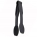 Winco PUTF-6K 6 Black Polycarbonate Tongs Winco PUTF-6K 6 Black Polycarbonate Tongs