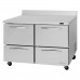 Turbo Air PWF-48-D4-N Pro Series 48 Four Drawer Worktop Freezer - 13 Cu.Ft.