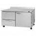 Turbo Air PWF-60-D2R-N Pro Series 60 Right-Hinged Door & 2 Left Drawer Worktop Freezer - 17 Cu.Ft.