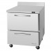 Turbo Air PWR-28-D2-N Pro Series 27 Two Drawer Worktop Refrigerator - 7 Cu.Ft.