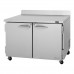 Turbo Air PWR-48-N Pro Series 48 Two Door Worktop Refrigerator - 12 Cu.Ft.
