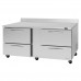 Turbo Air PWR-72-D4-N Pro Series 72 Four Drawer Worktop Refrigerator - 19 Cu. Ft.