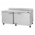 Turbo Air PWR-72-N Pro Series 72 Two Door Worktop Refrigerator - 19 Cu. Ft.
