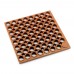 Winco RBMH-35R-R Red 3 x 5 x 3/4 Rolled Rubber Floor Mat with Straight Edges