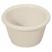 Winco RFM-1B 1-1/2 oz. Fluted Bone White Melamine Ramekin Winco RFM-1B 1-1/2 oz. Fluted Bone White Melamine Ramekin