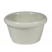 Winco RFM-3W 3 oz. Fluted White Melamine Ramekin Winco RFM-3W 3 oz. Fluted White Melamine Ramekin