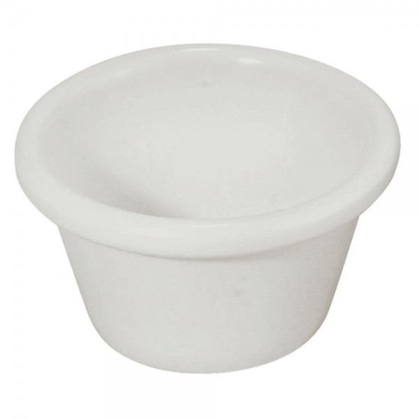 Winco RP-1W 1-1/2 oz. White Melamine Ramekin Winco RP-1W 1-1/2 oz. White Melamine Ramekin