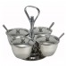 Winco RS-4 4 Compartment Stainless Steel Relish Server Winco RS-4 4 Compartment Stainless Steel Relish Server