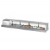 Turbo Air SAK-70L-N 71 Stainless Steel Refrigerated Sushi Display Case - Left Side Compressor - 2.1 Cu. Ft.