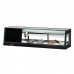 Turbo Air SAS-50L-N 47 Black Refrigerated Sushi Display Case - Left Side Compressor - 1.5 Cu. Ft.