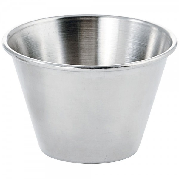 Winco SCP-40 4 oz. Stainless Steel Round Sauce Cup / Ramekin Winco SCP-40 4 oz. Stainless Steel Round Sauce Cup / Ramekin
