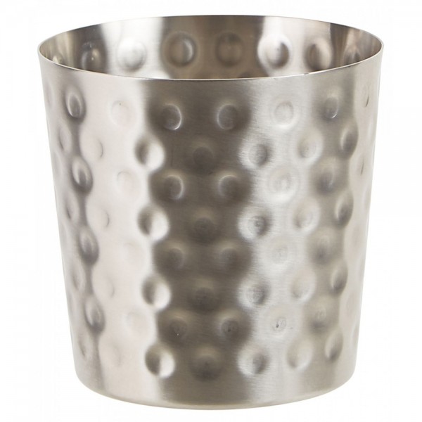 Winco SFC-35H Hammered Stainless Steel French Fry Cup, 3 1/2 Winco SFC-35H Hammered Stainless Steel French Fry Cup, 3 1/2