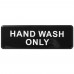 Winco SGN-303 Hand Wash Only Information Sign, 3 x 9 Winco SGN-303 Hand Wash Only Information Sign, 3 x 9